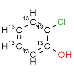 ChemSpider 2D Image | 2-Chloro(~13~C_6_)phenol | 13C6H5ClO
