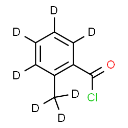 ChemSpider 2D Image | 2-(~2~H_3_)Methyl(~2~H_4_)benzoyl chloride | C8D7ClO