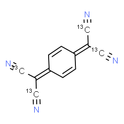 ChemSpider 2D Image | 2,2'-(2,5-Cyclohexadiene-1,4-diylidene)di(1,3-~13~C_2_)propanedinitrile | C813C4H4N4