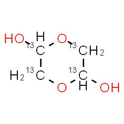 ChemSpider 2D Image | (~13~C_4_)-1,4-Dioxane-2,5-diol | 13C4H8O4