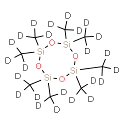 ChemSpider 2D Image | 2,2,4,4,6,6,8,8-Octakis[(~2~H_3_)methyl]-1,3,5,7,2,4,6,8-tetroxatetrasilocane | C8D24O4Si4