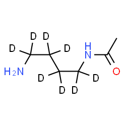 ChemSpider 2D Image | N-[4-Amino(~2~H_8_)butyl]acetamide | C6H6D8N2O