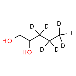 ChemSpider 2D Image | 1,2-(3,3,4,4,5,5,5-~2~H_7_)Pentanediol | C5H5D7O2
