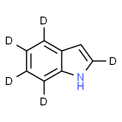 ChemSpider 2D Image | (2,4,5,6,7-~2~H_5_)-1H-Indole | C8H2D5N