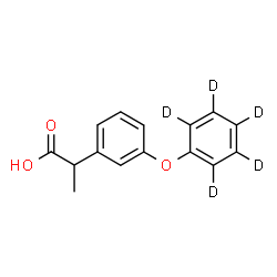 ChemSpider 2D Image | 2-{3-[(~2~H_5_)Phenyloxy]phenyl}propanoic acid | C15H9D5O3