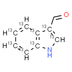 ChemSpider 2D Image | (~13~C_8_)-1H-Indole-3-carbaldehyde | C13C8H7NO