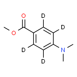 ChemSpider 2D Image | Methyl 4-(dimethylamino)(~2~H_4_)benzoate | C10H9D4NO2