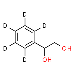 ChemSpider 2D Image | 1-(~2~H_5_)Phenyl-1,2-ethanediol | C8H5D5O2