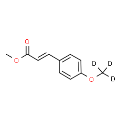 ChemSpider 2D Image | Methyl (2E)-3-{4-[(~2~H_3_)methyloxy]phenyl}acrylate | C11H9D3O3