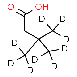 ChemSpider 2D Image | 3,3-Bis[(~2~H_3_)methyl](4,4,4-~2~H_3_)butanoic acid | C6H3D9O2
