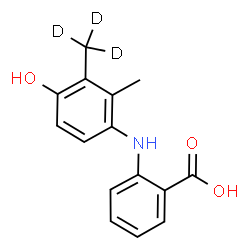 ChemSpider 2D Image | 2-{[4-Hydroxy-2-methyl-3-(~2~H_3_)methylphenyl]amino}benzoic acid | C15H12D3NO3