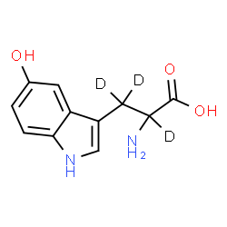 ChemSpider 2D Image | 5-Hydroxy(alpha,beta,beta-~2~H_3_)tryptophan | C11H9D3N2O3