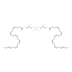 ChemSpider 2D Image | (Hydroxyphosphoryl)bis(oxy-2-hydroxy-3,1-propanediyl) (4Z,7Z,10Z,13Z,16Z,19E,4'Z,7'Z,10'Z,13'Z,16'Z,19'E)bis(-4,7,10,13,16,19-docosahexaenoate) | C50H75O10P