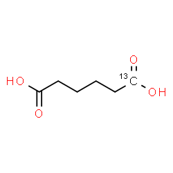 ChemSpider 2D Image | (1-~13~C)Hexanedioic acid | C513CH10O4