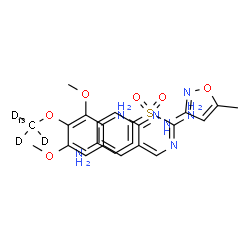ChemSpider 2D Image | 4-Amino-N-(5-methyl-1,2-oxazol-3-yl)benzenesulfonamide - 5-{3,5-dimethoxy-4-[(~13~C,~2~H_3_)methyloxy]benzyl}-2,4-pyrimidinediamine (1:1) | C2313CH26D3N7O6S