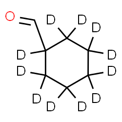 ChemSpider 2D Image | (~2~H_11_)Cyclohexanecarbaldehyde | C7HD11O