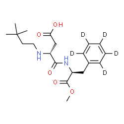 ChemSpider 2D Image | Methyl N-(3,3-dimethylbutyl)-D-alpha-aspartyl-L-(2,3,4,5,6-~2~H_5_)phenylalaninate | C20H25D5N2O5