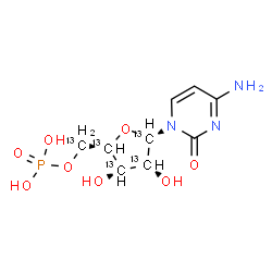ChemSpider 2D Image | (1',2',3',4',5'-~13~C_5_)-5'-Cytidylic acid | C413C5H14N3O8P