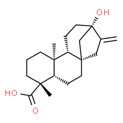 ChemSpider 2D Image | (5beta,9beta,10alpha,13alpha)-13-Hydroxykaur-16-en-18-oic acid | C20H30O3
