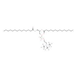ChemSpider 2D Image | (2S)-2,3-Bis(tetradecanoyloxy)propyl 2-{tris[(~2~H_3_)methyl]ammonio}ethyl phosphate | C36H63D9NO8P