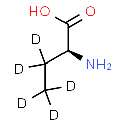 ChemSpider 2D Image | (2S)-2-Amino(3,3,4,4,4-~2~H_5_)butanoic acid | C4H4D5NO2