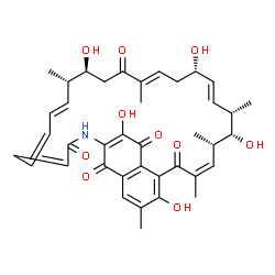 ChemSpider 2D Image | (7Z,9S,10S,11S,12E,14S,16E,20S,21S,22E,24Z)-4,10,14,20,31-Pentahydroxy-3,7,9,11,17,21-hexamethyl-29-azatricyclo[28.3.1.0~5,33~]tetratriaconta-1(33),2,4,7,12,16,22,24,26,30-decaene-6,18,28,32,34-penton
e | C39H45NO10
