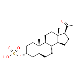 ChemSpider 2D Image | (3alpha,5alpha)-20-Oxopregnan-3-yl hydrogen sulfate | C21H34O5S