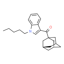ChemSpider 2D Image | (3S,5S)-Adamantan-1-yl(1-pentyl-1H-indol-3-yl)methanone | C24H31NO
