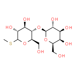 ChemSpider 2D Image | Methyl 4-O-beta-D-galactopyranosyl-1-thio-D-glucopyranoside | C13H24O10S