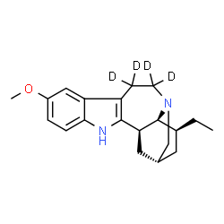 ChemSpider 2D Image | 12-Methoxy(7,7,8,8-~2~H_4_)ibogamine | C20H22D4N2O