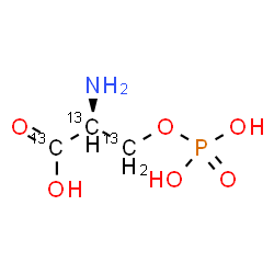ChemSpider 2D Image | O-Phosphono-L-(~13~C_3_)serine | 13C3H8NO6P