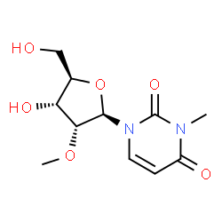 ChemSpider 2D Image | 3-Methyl-2'-O-methyluridine | C11H16N2O6