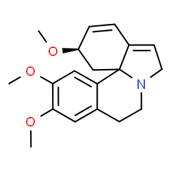 ChemSpider 2D Image | (3beta)-3,15,16-Trimethoxy-1,2,6,7-tetradehydroerythrinan | C19H23NO3