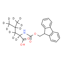 ChemSpider 2D Image | N-[(9H-Fluoren-9-ylmethoxy)carbonyl]-D-(2,3,3,4,5,5,5,5',5',5'-~2~H_10_)leucine | C21H13D10NO4