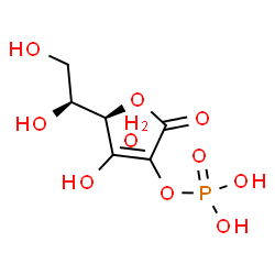 ChemSpider 2D Image | (5R)-5-[(1S)-1,2-Dihydroxyethyl]-4-hydroxy-2-oxo-2,5-dihydro-3-furanyl dihydrogen phosphate hydrate (1:1) (non-preferred name) | C6H11O10P