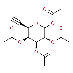 ChemSpider 2D Image | (5R)-1,2,3,4-Tetra-O-acetyl-5-ethynyl-L-arabinopyranose | C15H18O9