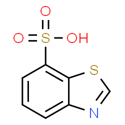 ChemSpider 2D Image | 1,3-Benzothiazole-7-sulfonic acid | C7H5NO3S2