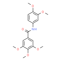ChemSpider 2D Image | N-(3,4-Dimethoxyphenyl)-3,4,5-trimethoxybenzamide | C18H21NO6