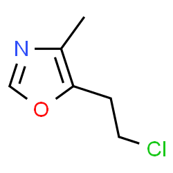 ChemSpider 2D Image | 5-(2-Chloroethyl)-4-methyl-1,3-oxazole | C6H8ClNO