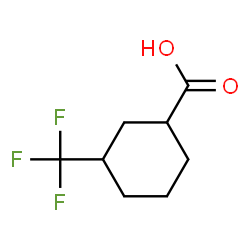 ChemSpider 2D Image | 3-(Trifluoromethyl)cyclohexanecarboxylic acid | C8H11F3O2