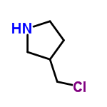 InChI=1/C5H10ClN/c6-3-5-1-2-7-4-5/h5,7H,1-4H2