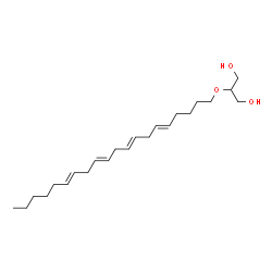 ChemSpider 2D Image | 2-[(5E,8E,11E,14E)-5,8,11,14-Icosatetraen-1-yloxy]-1,3-propanediol | C23H40O3