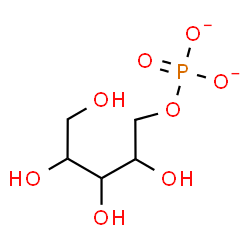 ChemSpider 2D Image | 1-O-Phosphonatopentitol | C5H11O8P