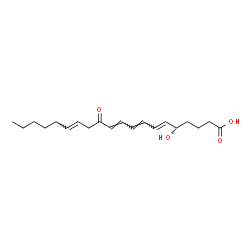 ChemSpider 2D Image | (5S,6E,8E,10E,14E)-5-Hydroxy-12-oxo-6,8,10,14-icosatetraenoic acid | C20H30O4