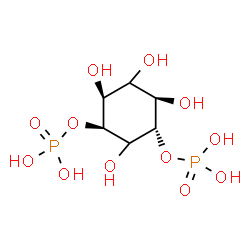 ChemSpider 2D Image | (1S,3S,4R,6S)-2,4,5,6-Tetrahydroxy-1,3-cyclohexanediyl bis[dihydrogen (phosphate)] | C6H14O12P2
