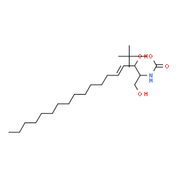 ChemSpider 2D Image | 2-Methyl-2-propanyl [(4E)-1,3-dihydroxy-4-octadecen-2-yl]carbamate | C23H45NO4