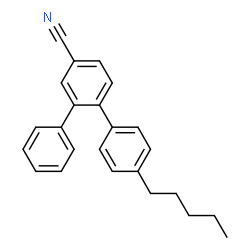 ChemSpider 2D Image | 4-Pentyl-1,1':2',1''-terphenyl-4'-carbonitrile | C24H23N