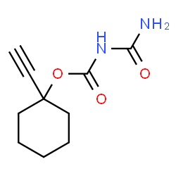 ChemSpider 2D Image | 1-Ethynylcyclohexyl carbamoylcarbamate | C10H14N2O3