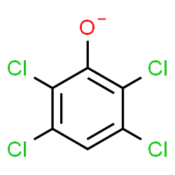ChemSpider 2D Image | 2,3,5,6-Tetrachlorophenolate | C6HCl4O