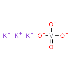 ChemSpider 2D Image | Tripotassium trioxido(oxo)vanadium | K3O4V